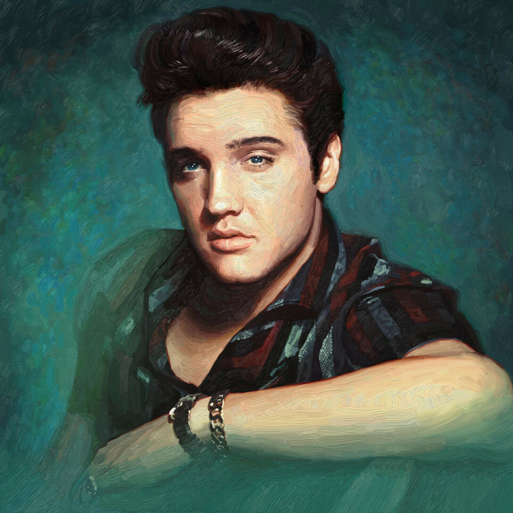 Elvis Presley Painting Canvas Wall Art Picture Print