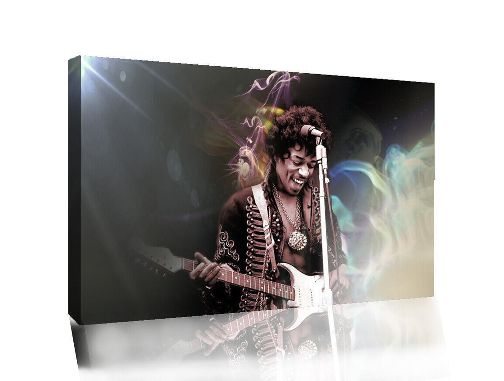 Abstract Jimi Hendrix Music Canvas Print Picture Wall Art