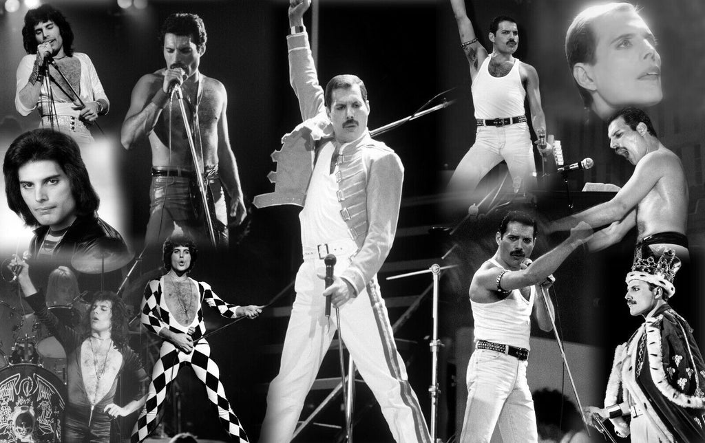 Freddie Mercury Pop Collage Canvas Wall Art Picture Print