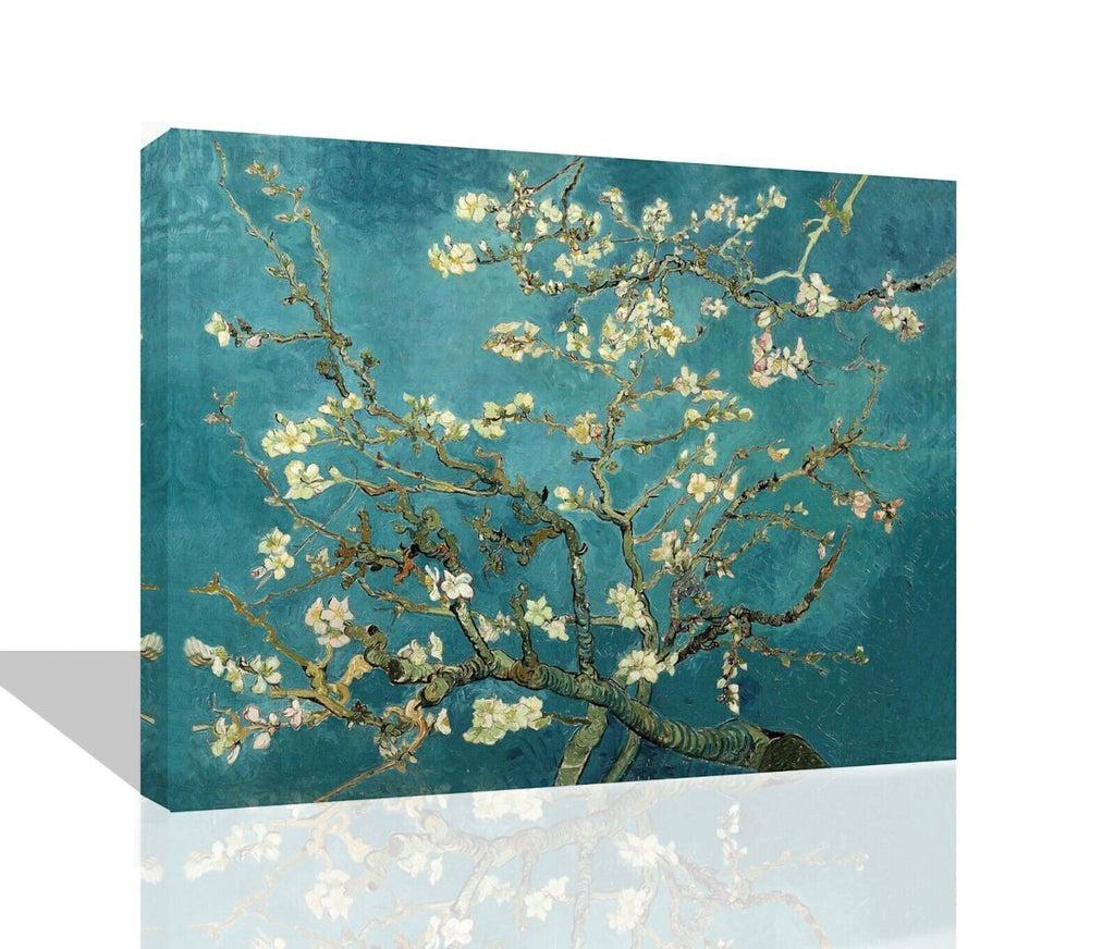 Vincent van Gogh Almond blossom duck egg blue CANVAS WALL ART PAINTING PRINT