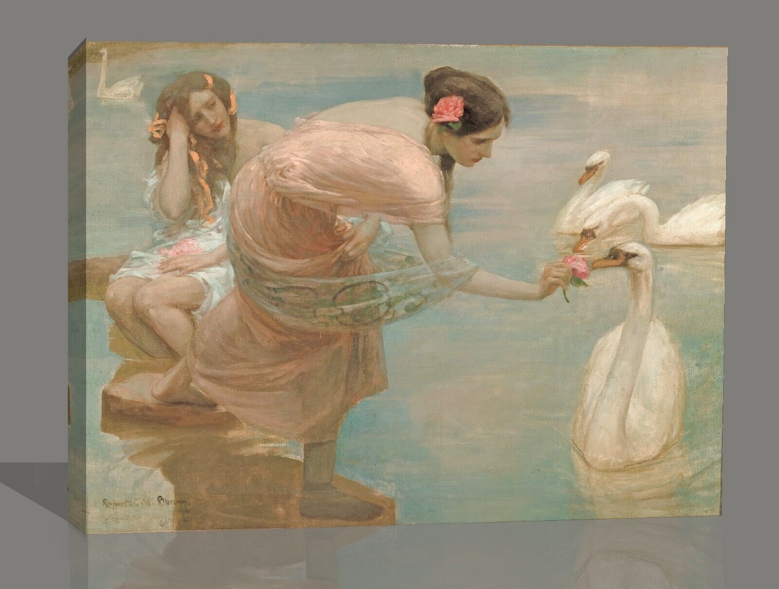 RUPERT BUNNY, A SUMMER MORNING Canvas Wall Art Picture Print