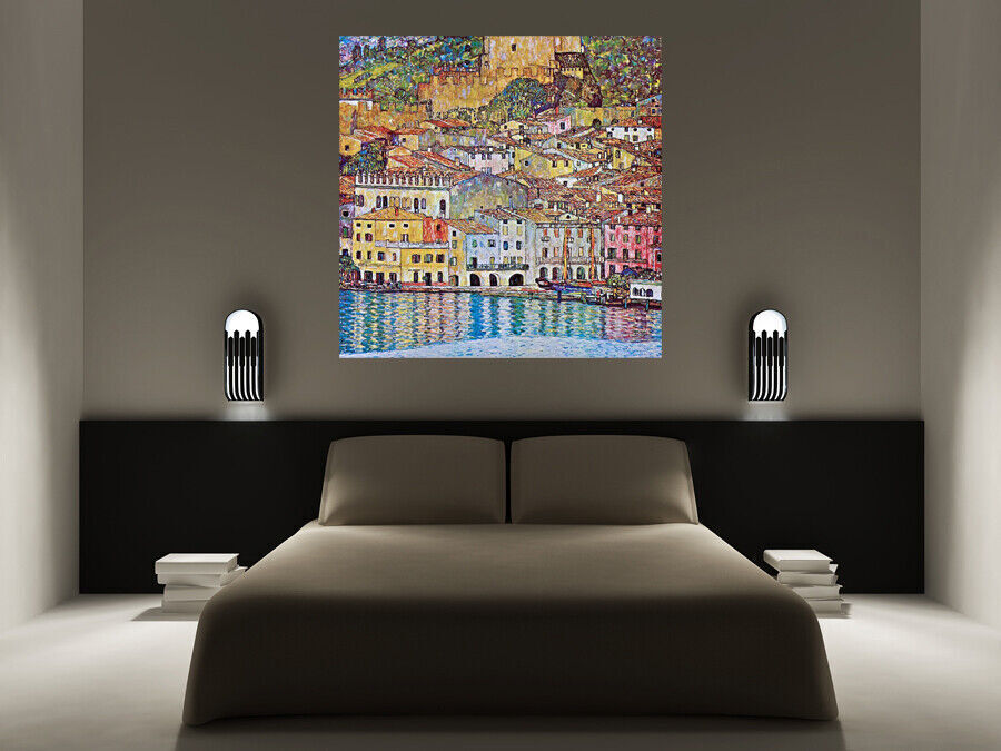 Gustav Klimt Malcena At The Gardasee Canvas Wall Art Picture Print