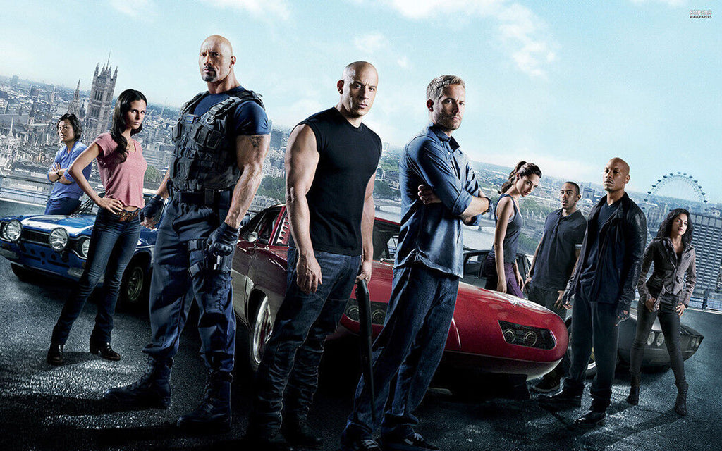 Fast & Furious Car Movie Film Canvas Wall Art Picture Print - Various Sizes