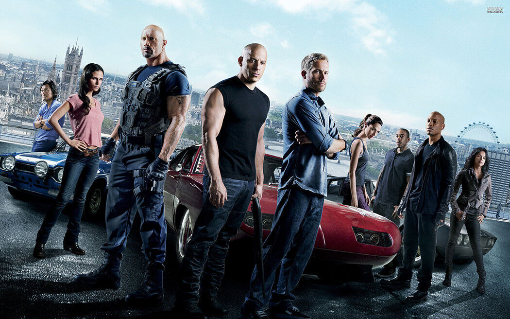 Fast & Furious Car Movie Film Canvas Wall Art Picture Print - Various Sizes