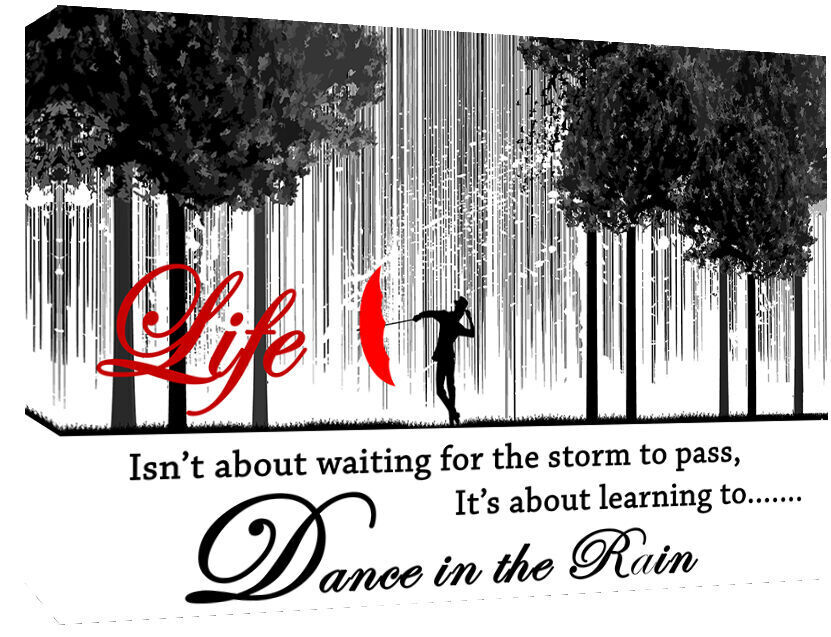 Life Isn't About Waiting Quote, Canvas Wall Art Picture ALL SIZES, ANY COLOUR