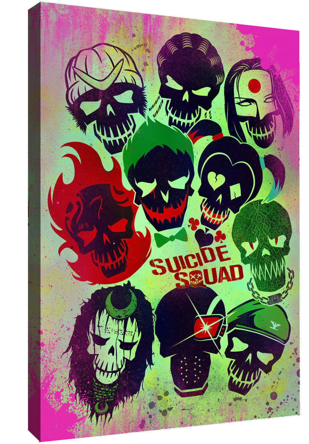 Suicide Squad Movie Framed Canvas Print Picture Wall Art - 100% Cotton