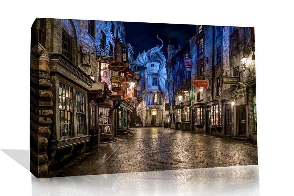 Harry Potter Diagon Alley Canvas Wall Art Picture Print