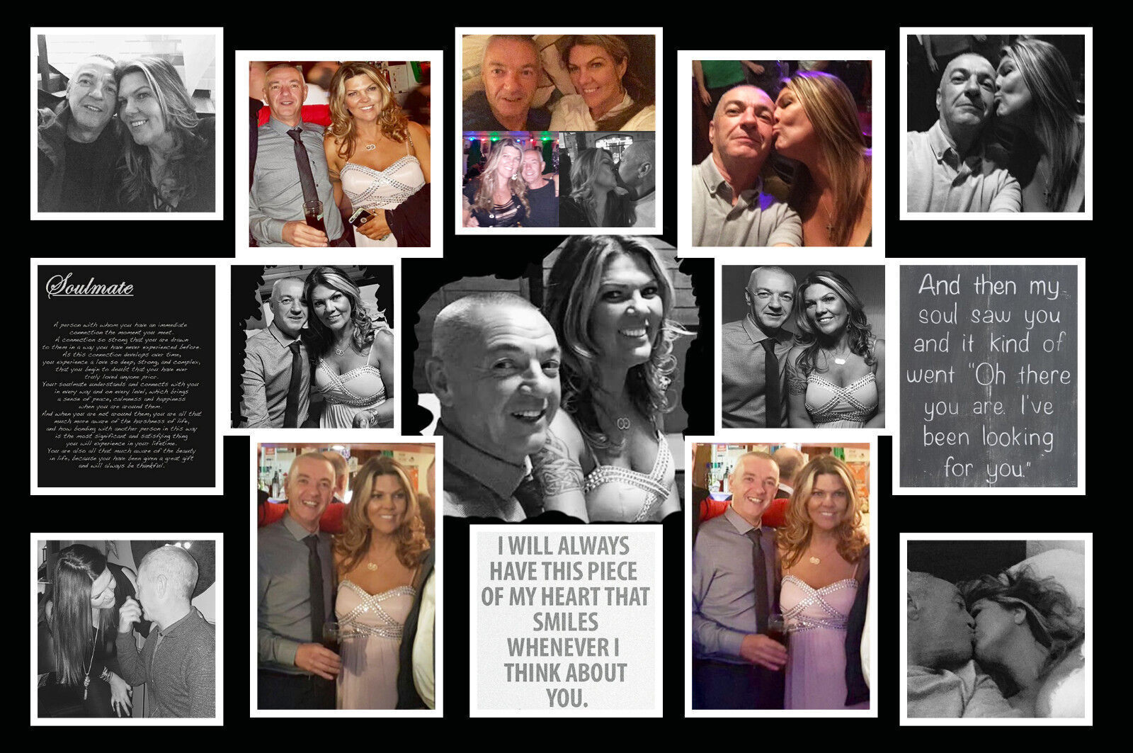 Your Personal Personalised Photos on a Collage /Montage Canvas Print 47" x 33"