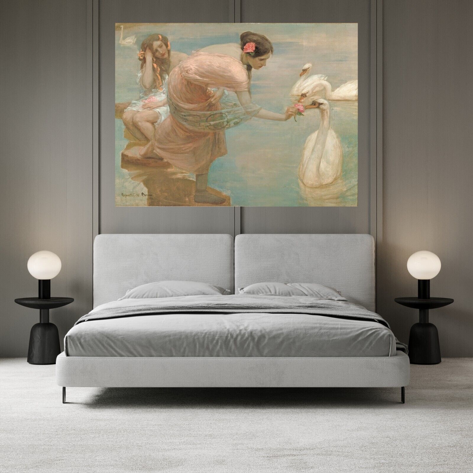 RUPERT BUNNY, A SUMMER MORNING Canvas Wall Art Picture Print