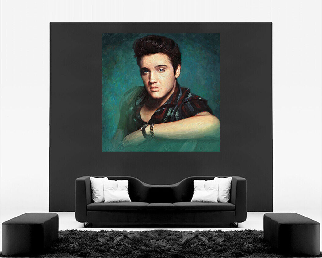 Elvis Presley Painting Canvas Wall Art Picture Print