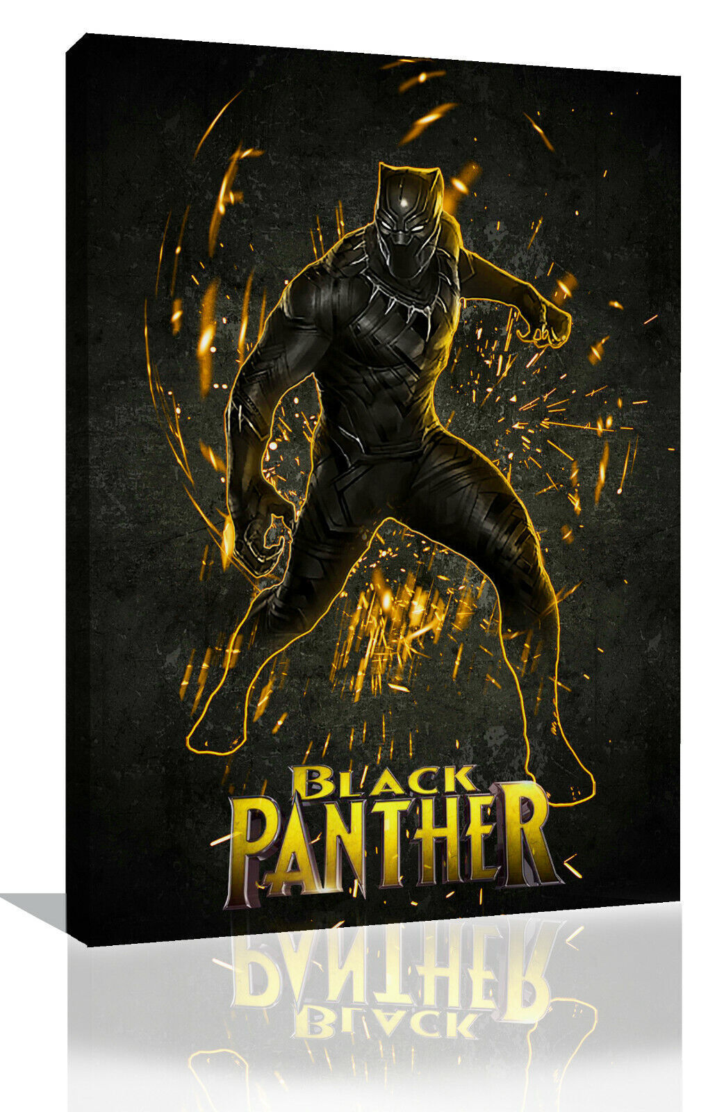 Black Panther Marvel Superhero - Film. CANVAS WALL ART Picture Print