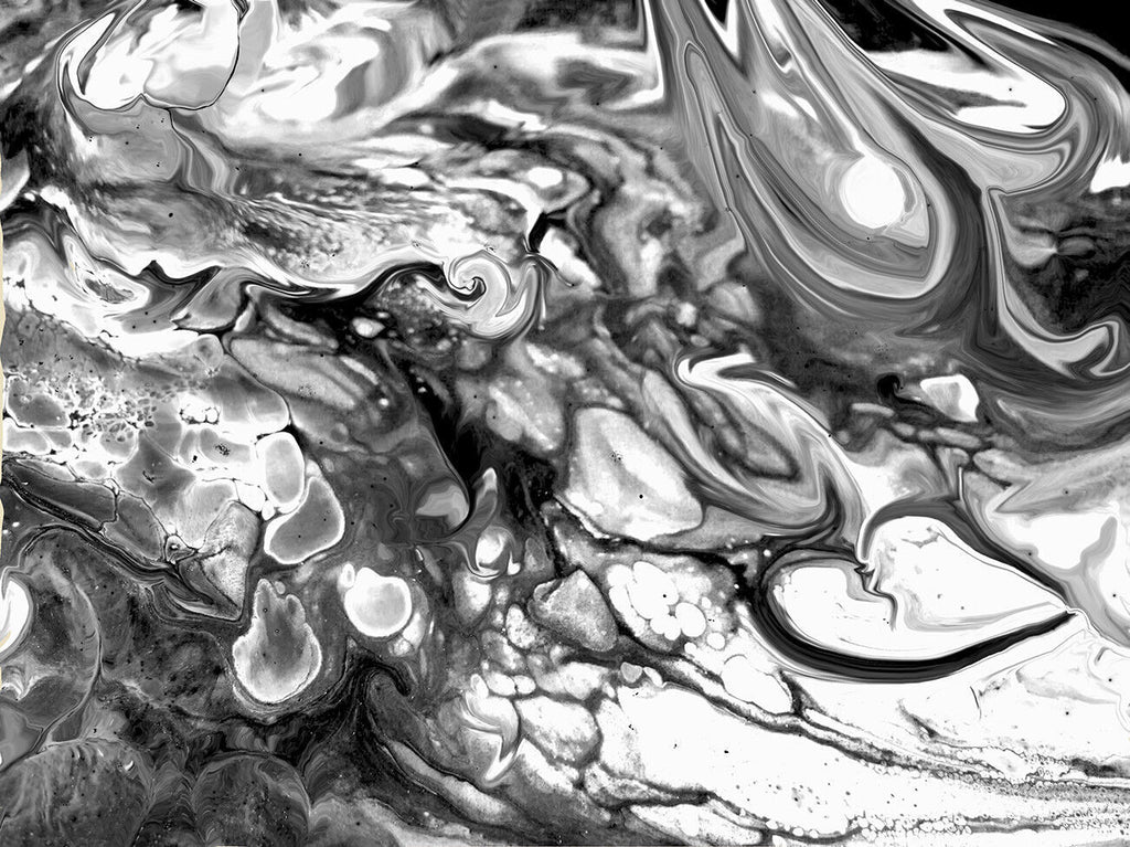 Grey Black White Marble Abstract Art on CANVAS WALL ART Picture Print A4 A1 A2