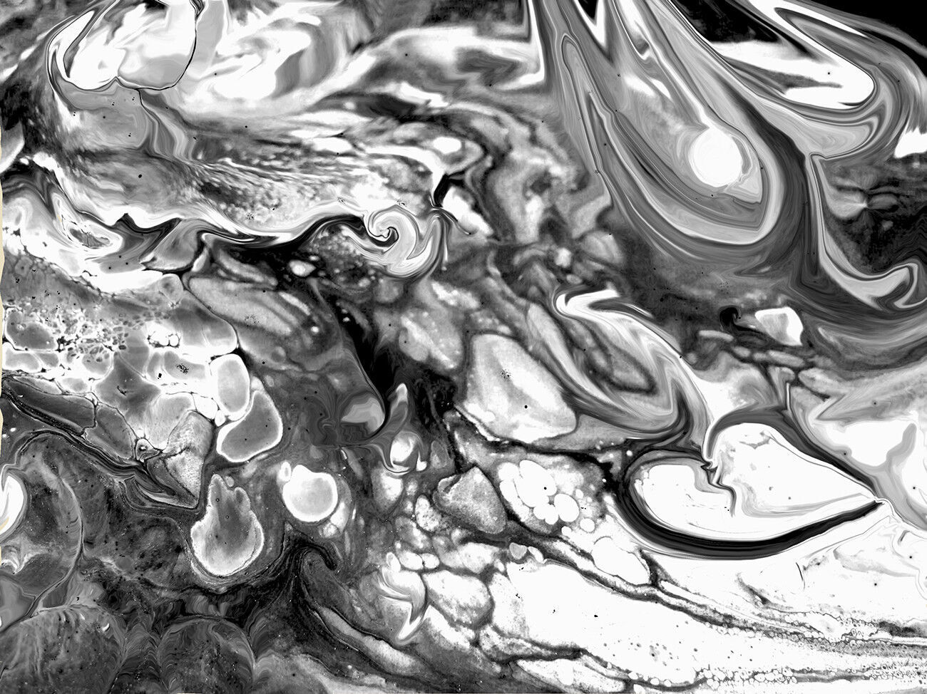 Grey Black White Marble Abstract Art on CANVAS WALL ART Picture Print A4 A1 A2