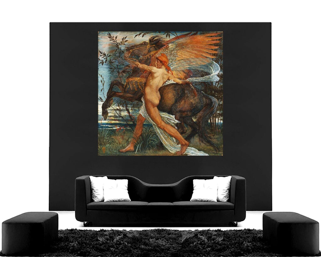 Pegasus (1889) Walter Crane CANVAS WALL ART PICTURE PRINT PAINTING