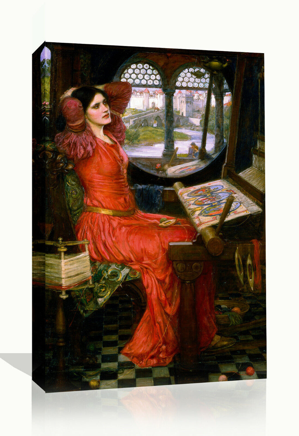 I Am Half-Sick of Shadows Painting John Waterhouse Canvas Wall Art Print Picture