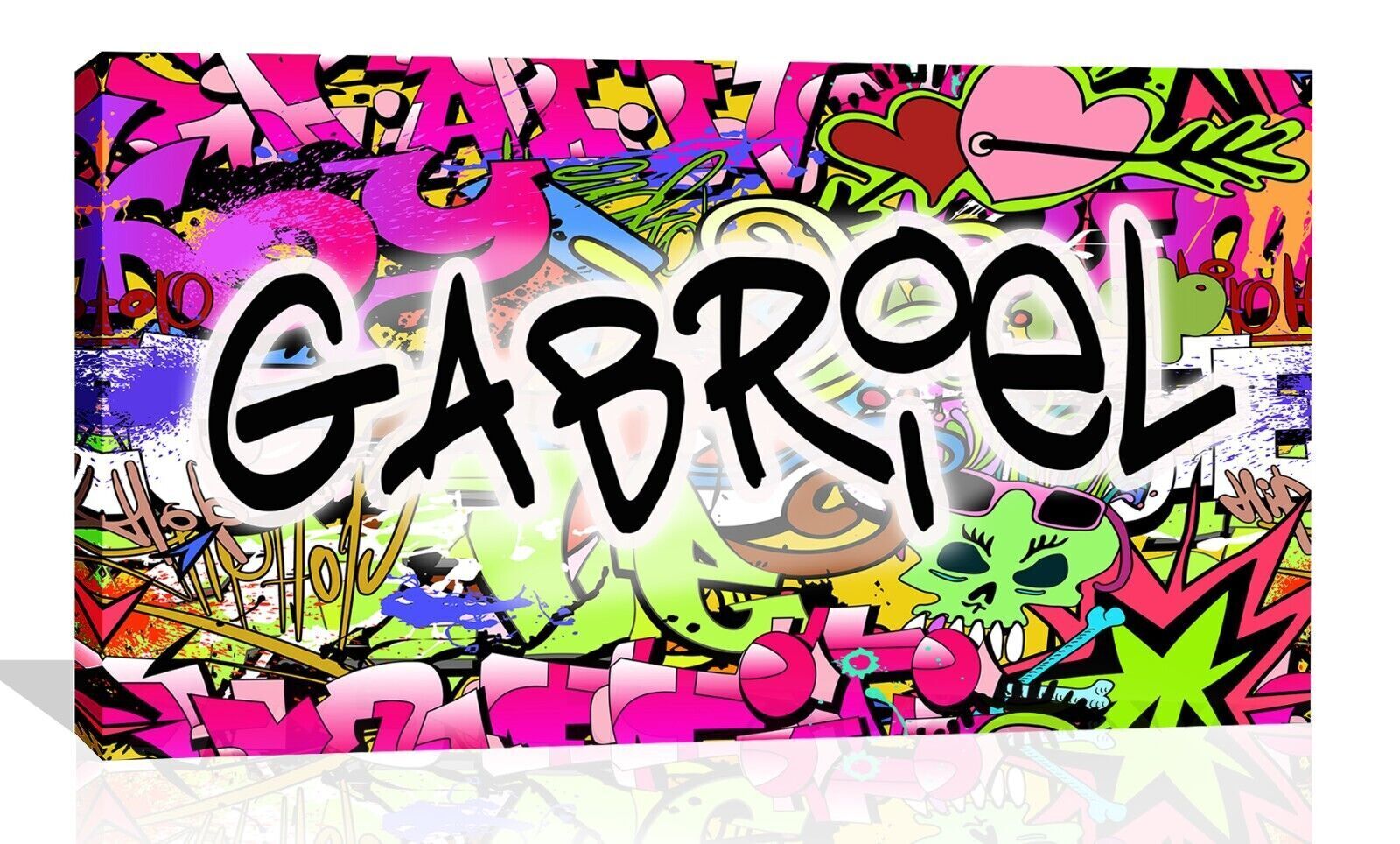 Personalized Personal ANY Name on Graffiti wall Sign Canvas Wall Art Print