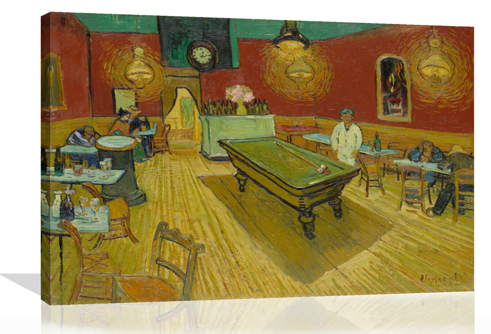 VINCENT VAN GOGH THE NIGHT CAFE PAINTING Canvas Wall Art Picture Print