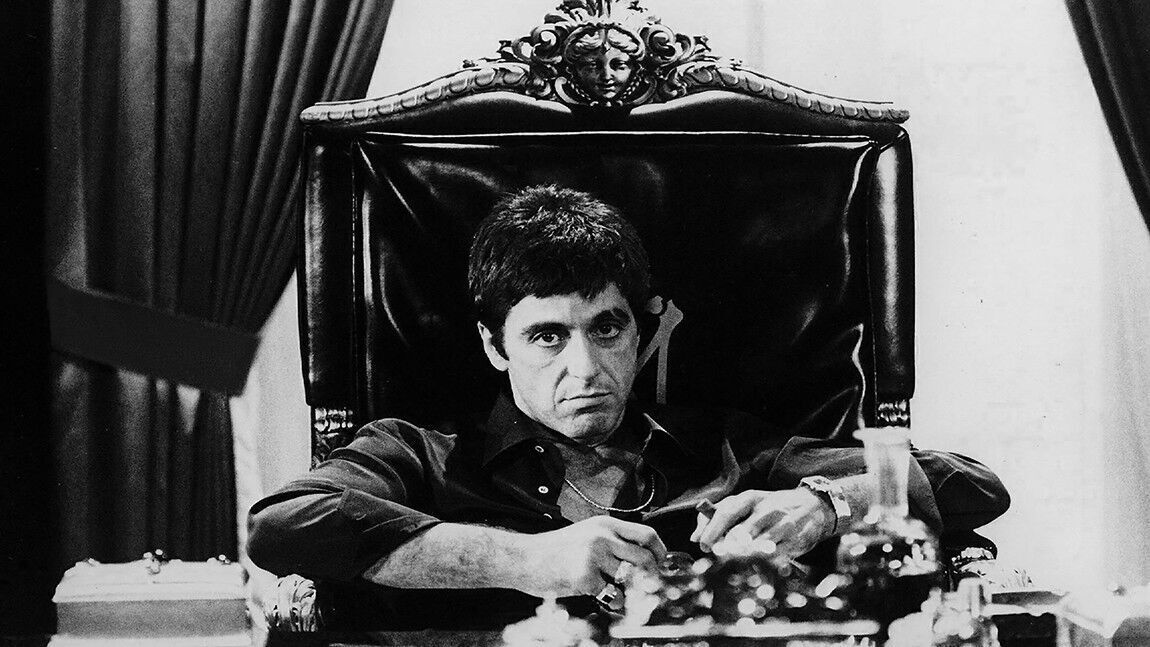 SCARFACE VINTAGE MOVIE FILM TONY MONTANA Cotton Canvas Wall Art Picture Print
