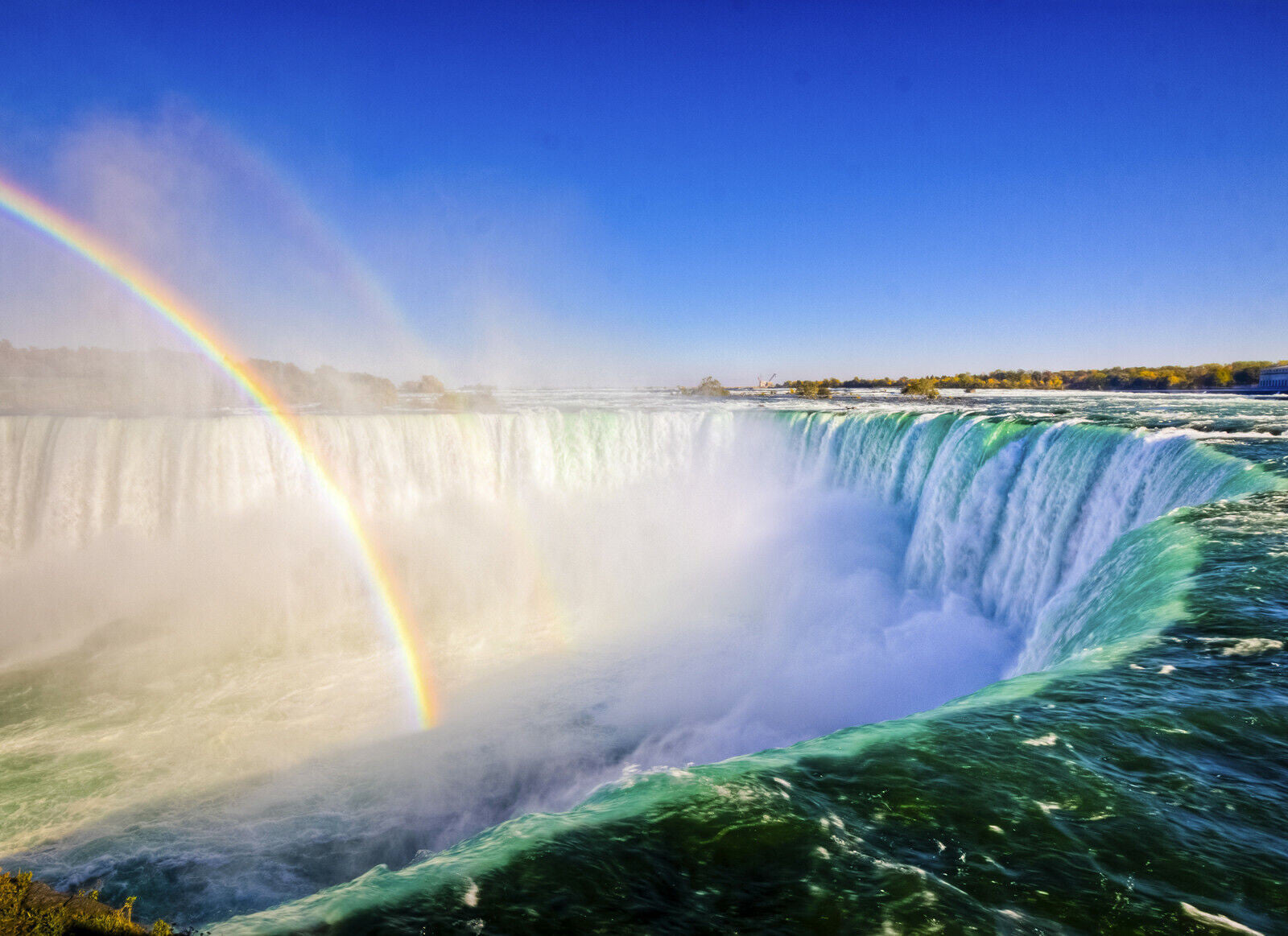 Rainbow over Niagra Falls CANVAS WALL ART PRINT PICTURE ARTWORK